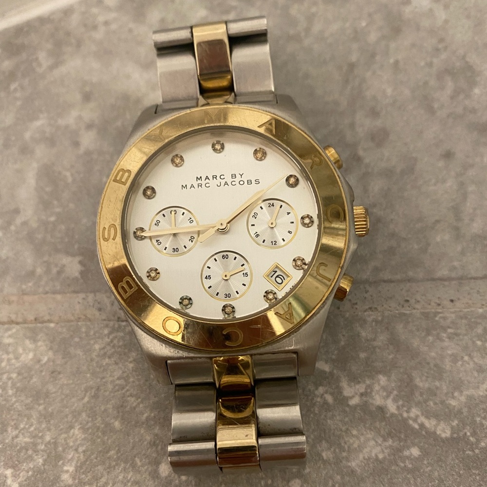 Marc Jacobs two toned womens watch